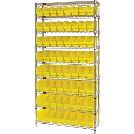 Quantum Storage Systems Wire Shelving Bin System - Complete Wire Package WR9-203YL